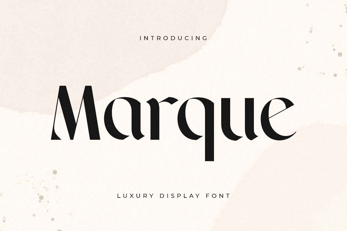 Marque Font preview