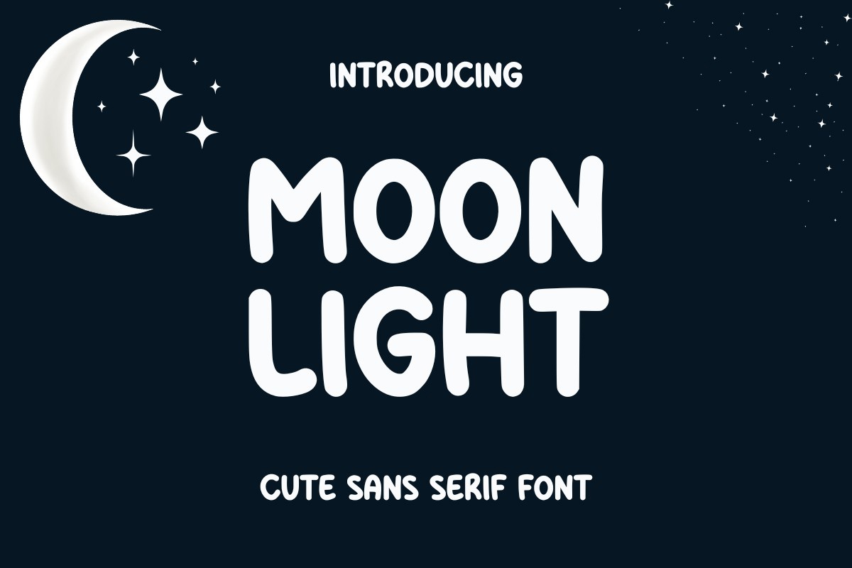 Moon Light Font preview