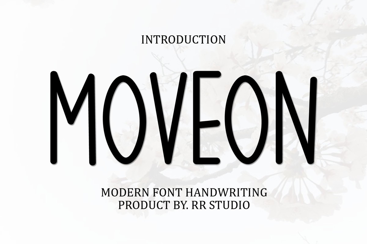 Moveon Font preview