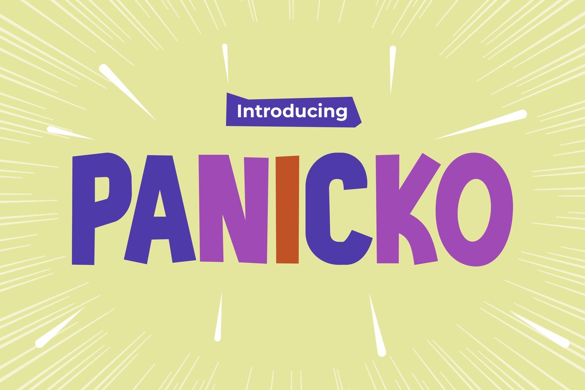 Panicko Font preview