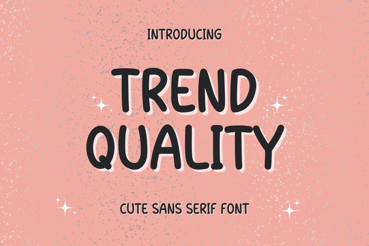 Trend Quallty Font preview