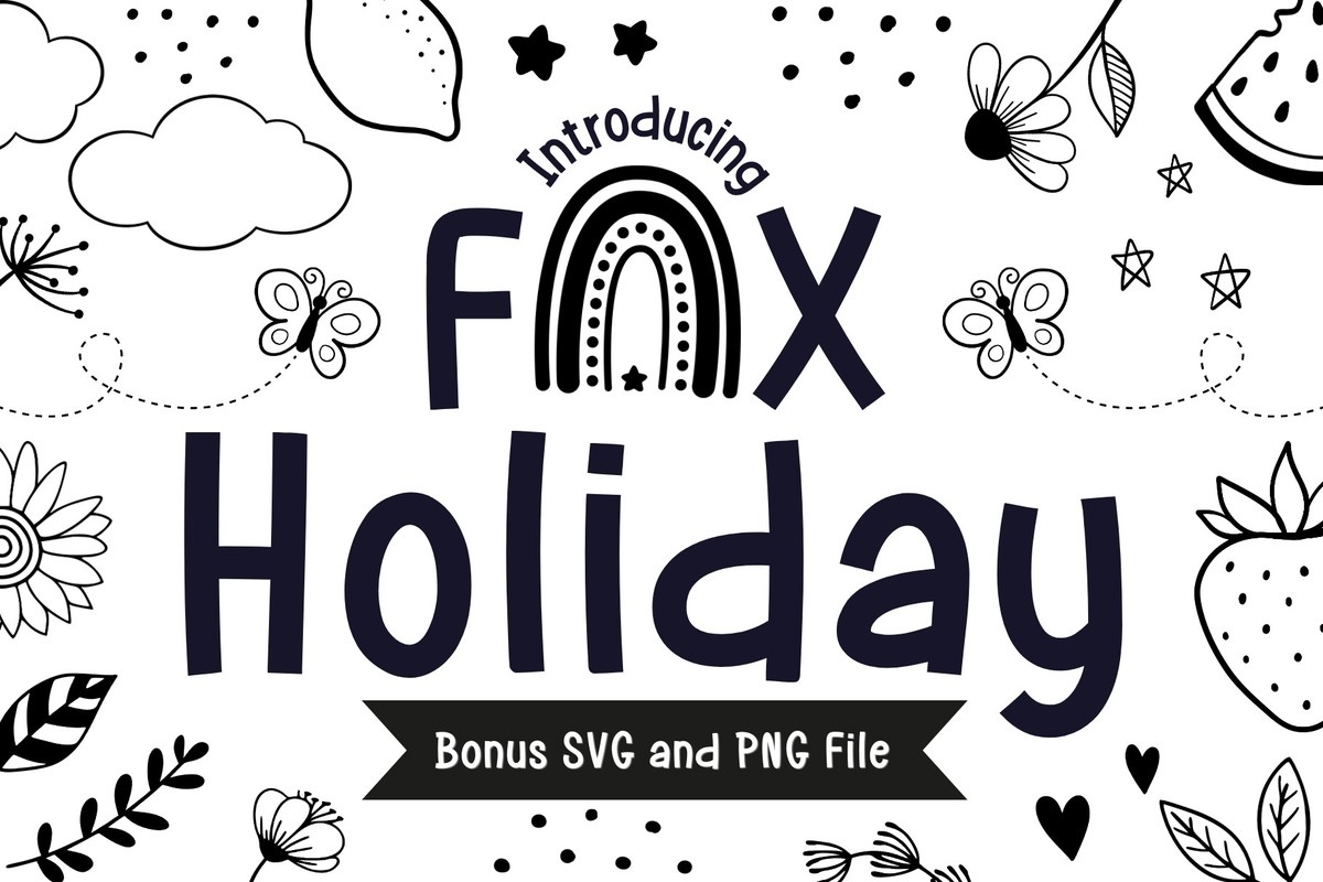 Fox Holiday Font preview