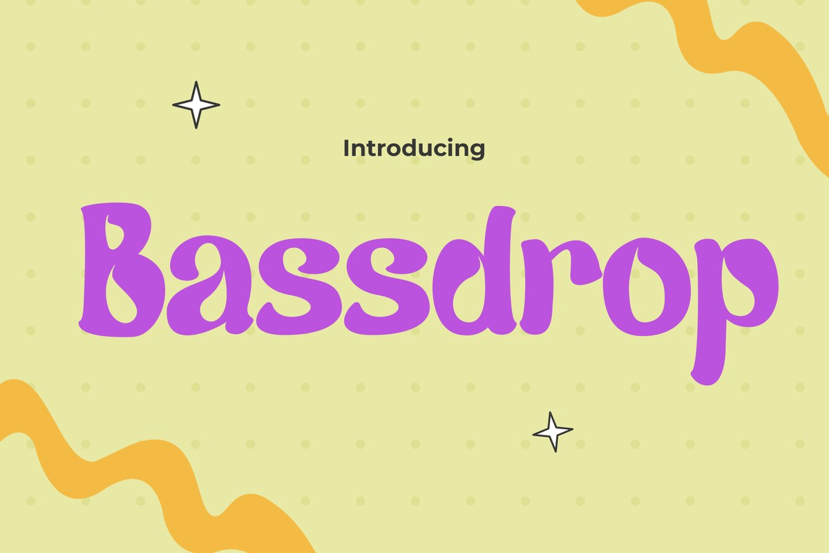 Bassdrop Font preview