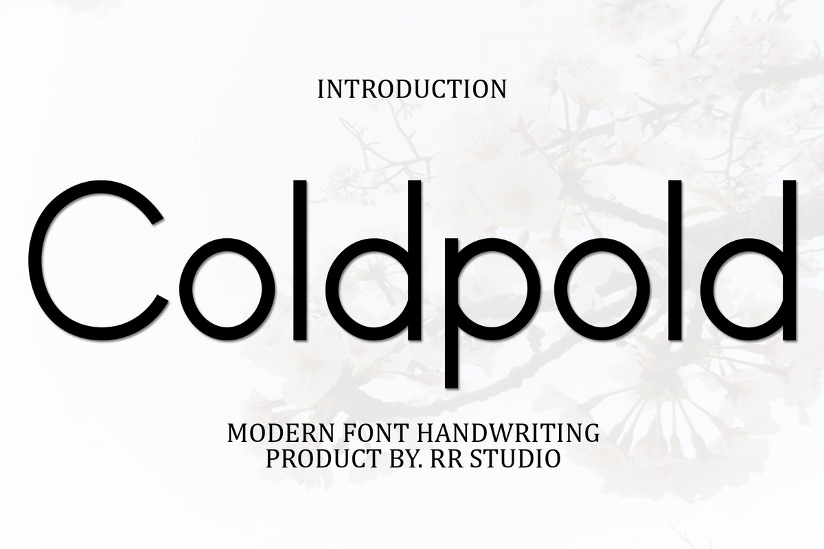 Coldpold Regular Font preview