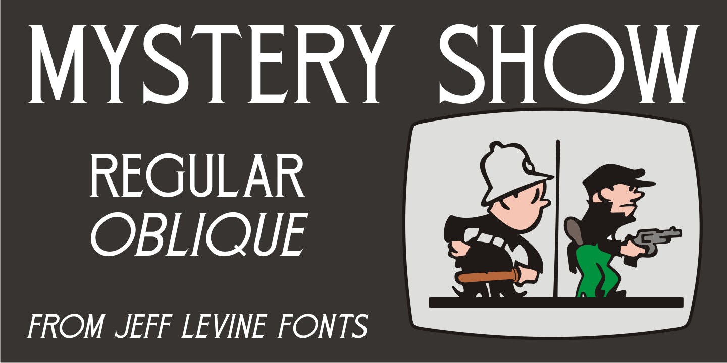 Mystery Show JNL Font preview