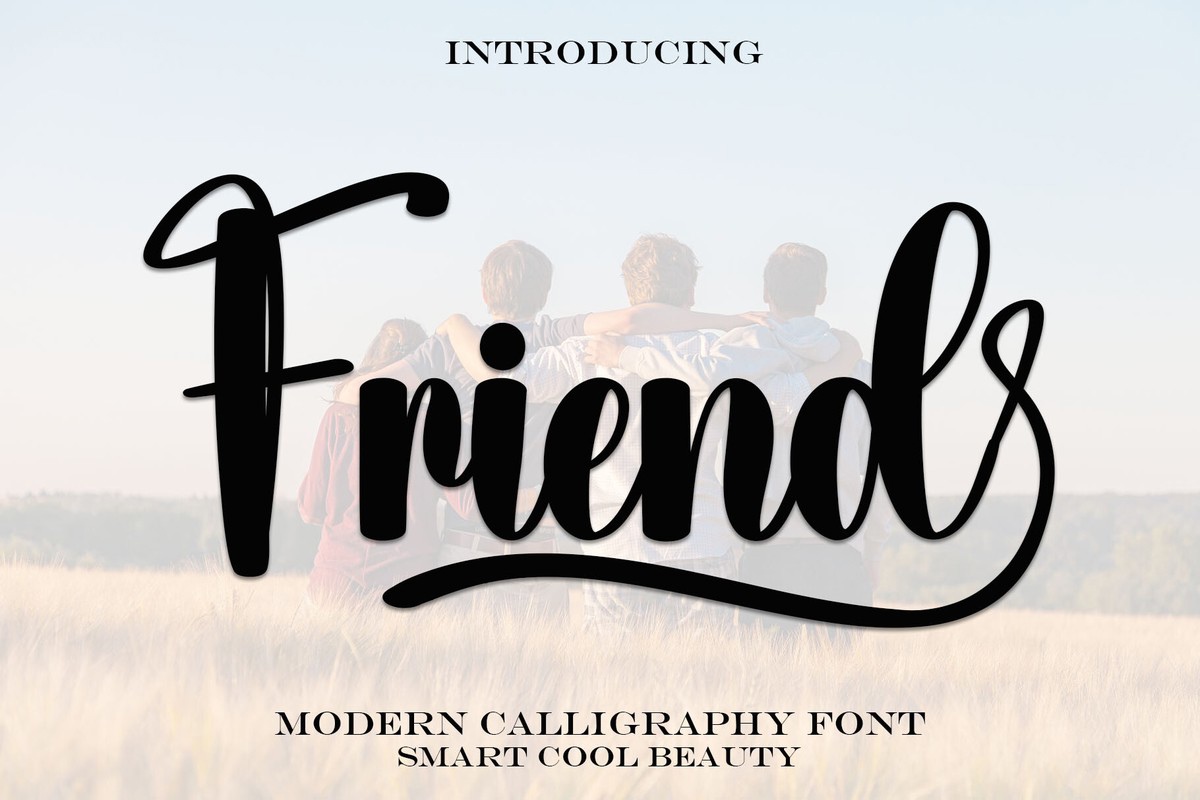 Friend Font preview