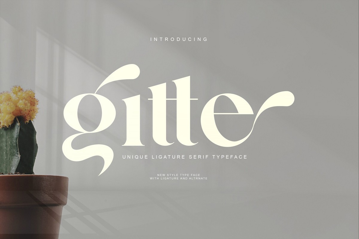 Gitte Font preview