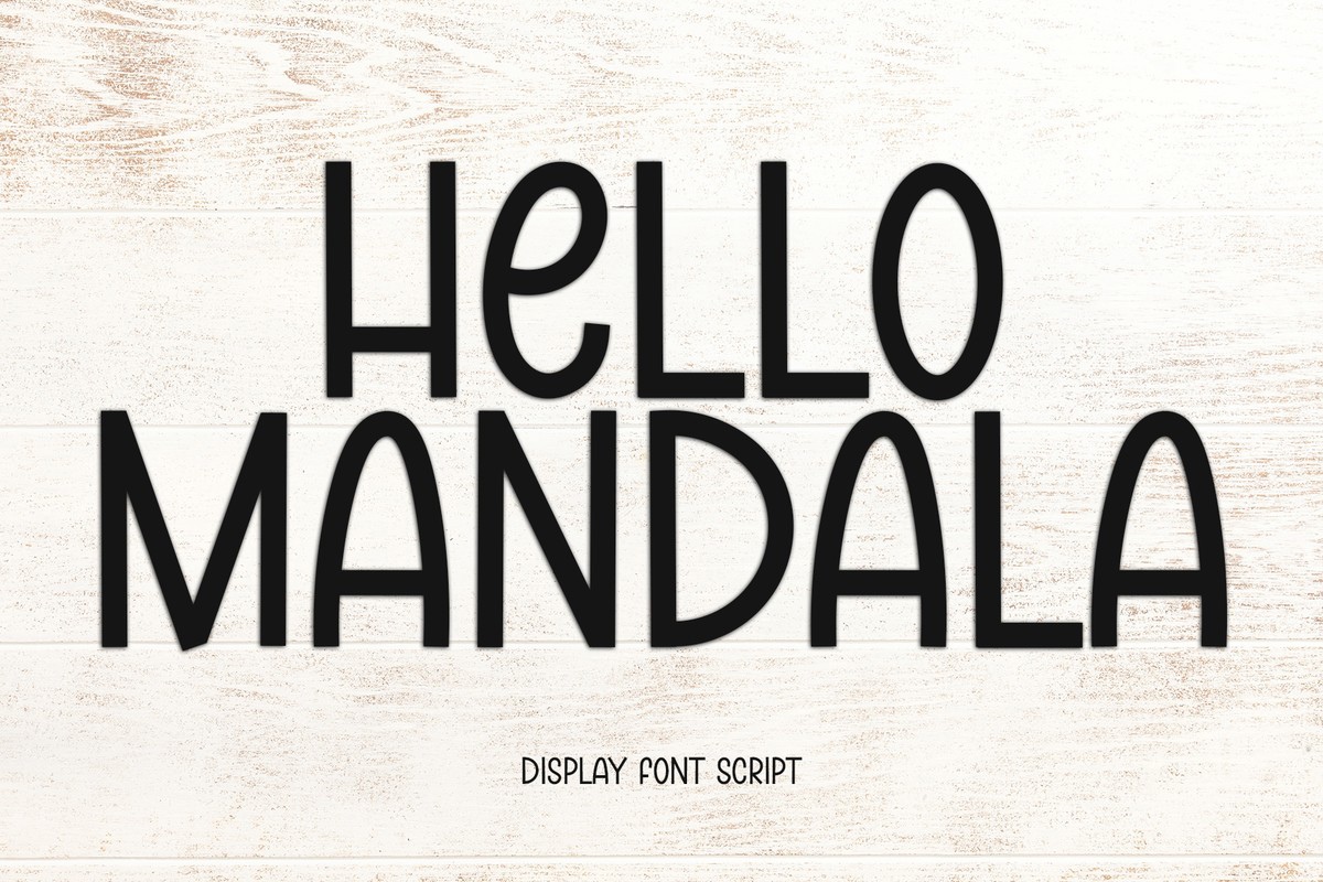 Hello Mandala Font preview