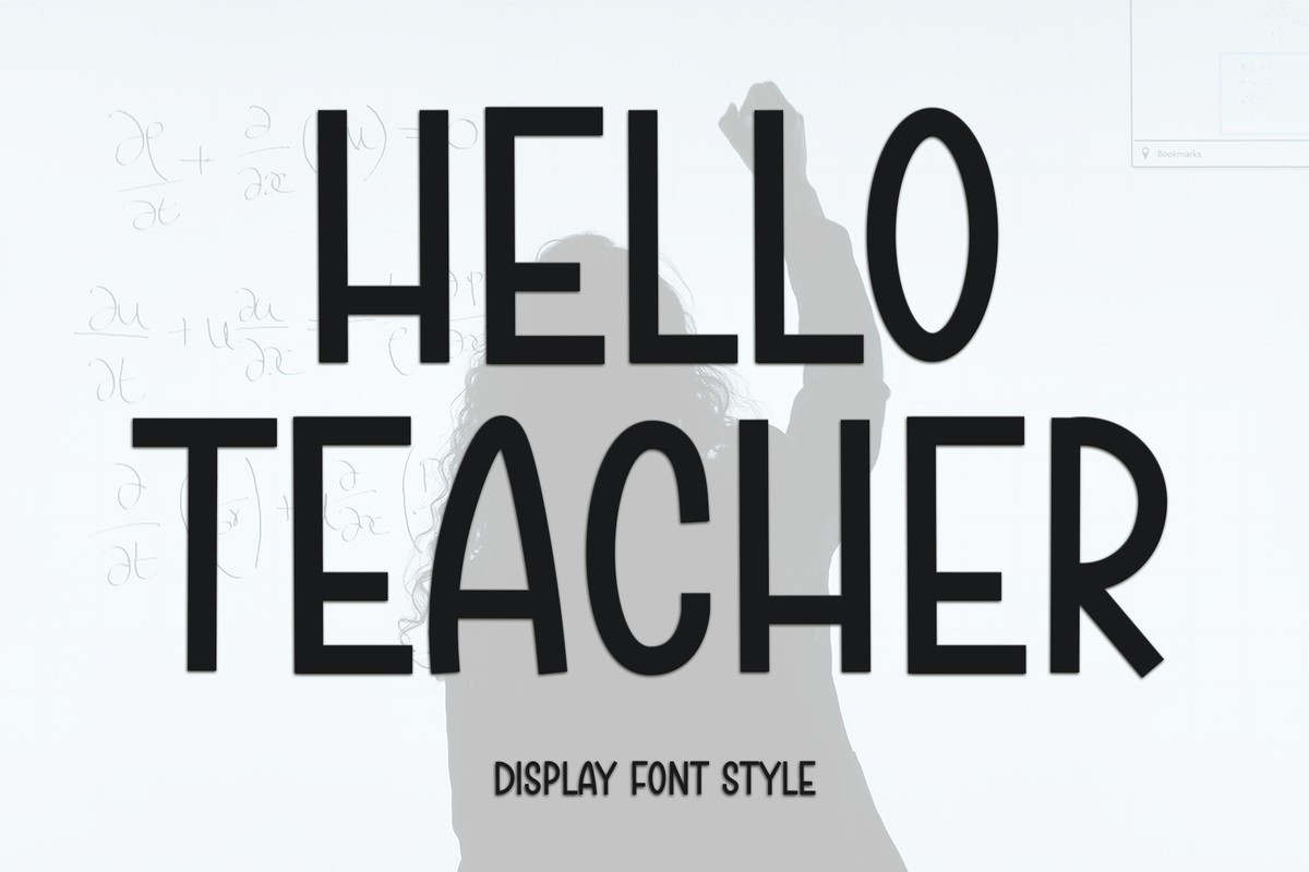 Hello Teacher Font preview