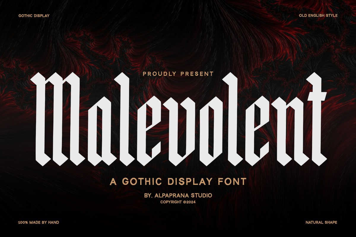 Malevolent Regular Font preview