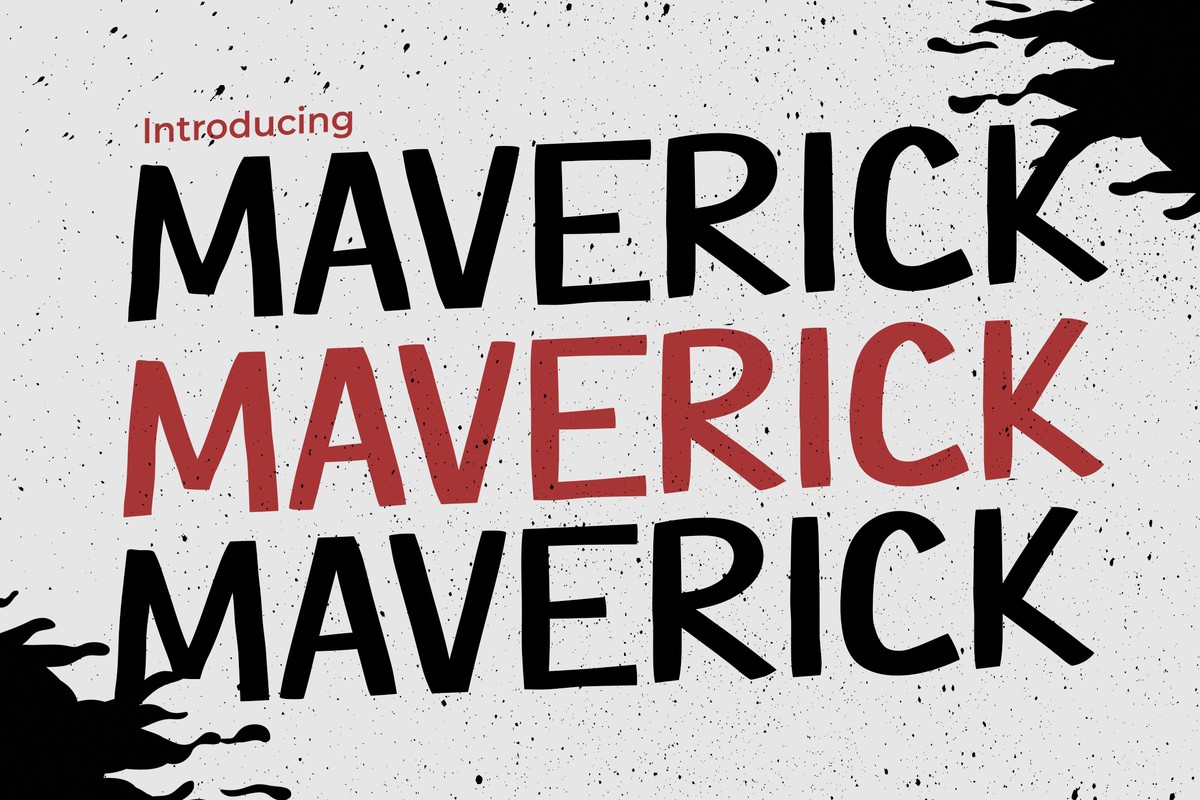 Maverick Font preview