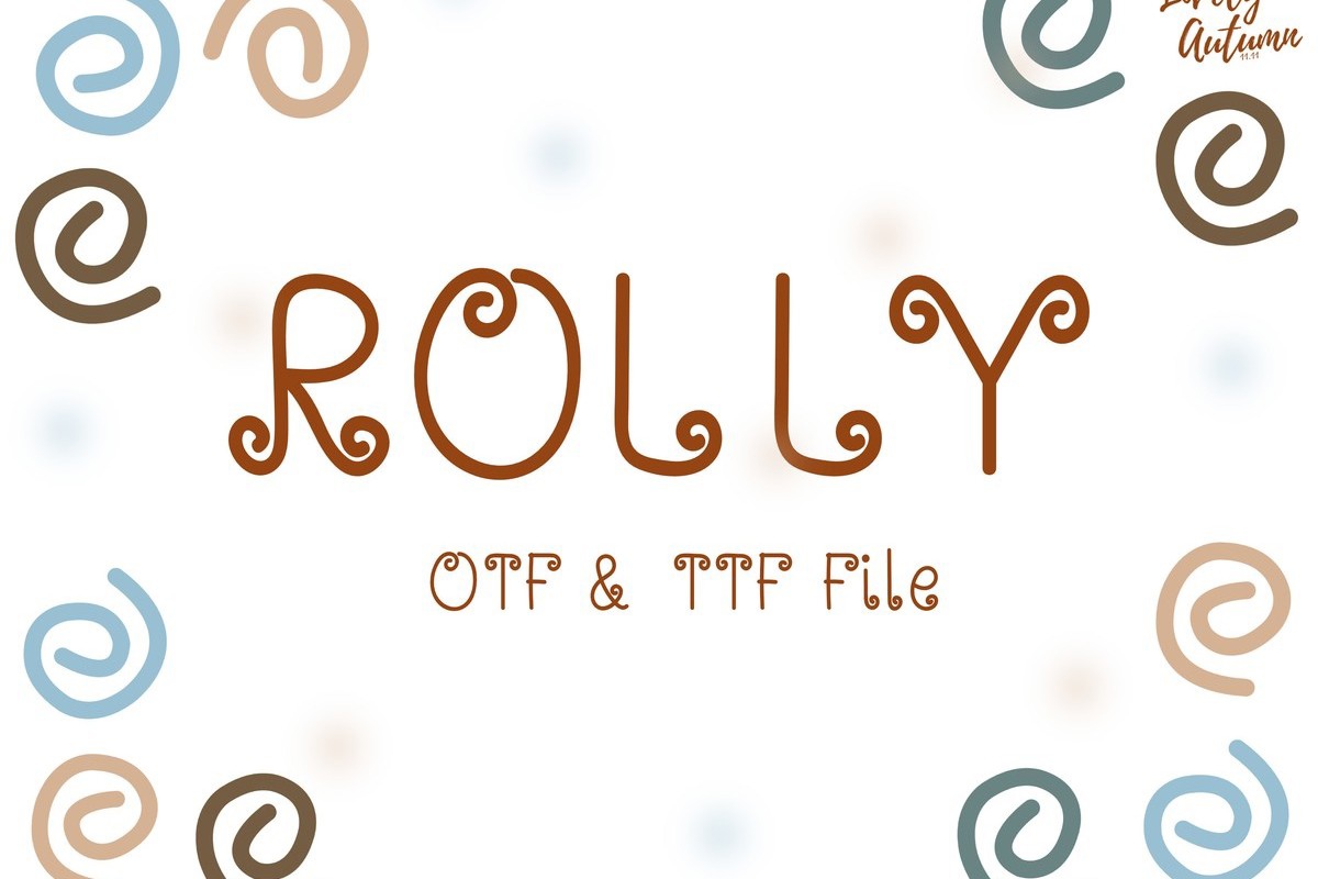 Rolly Font preview