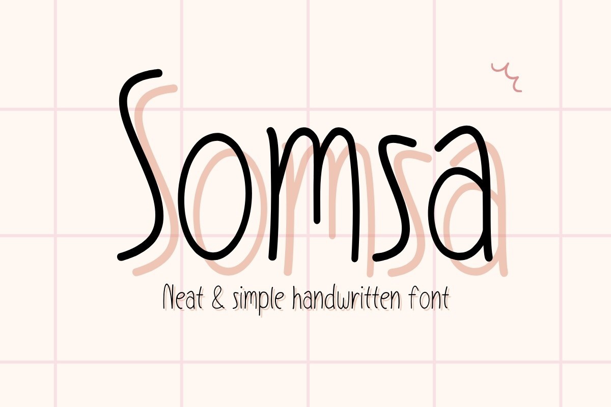 Somsa Font preview