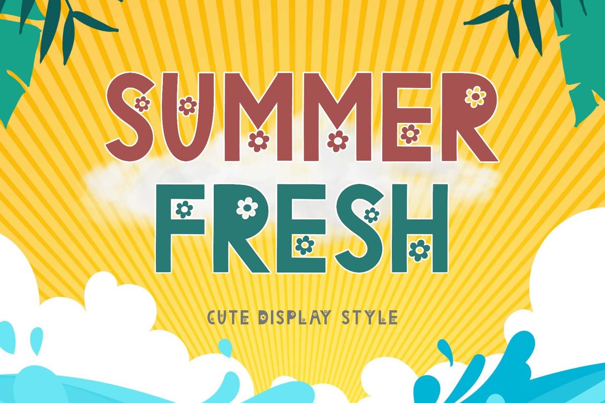 Summer Fresh Font preview