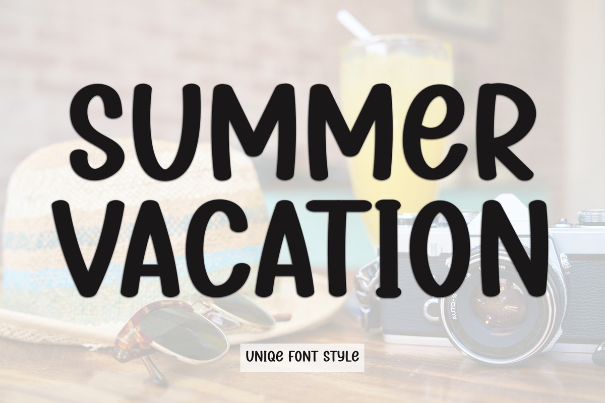 Summer Vacation Font preview