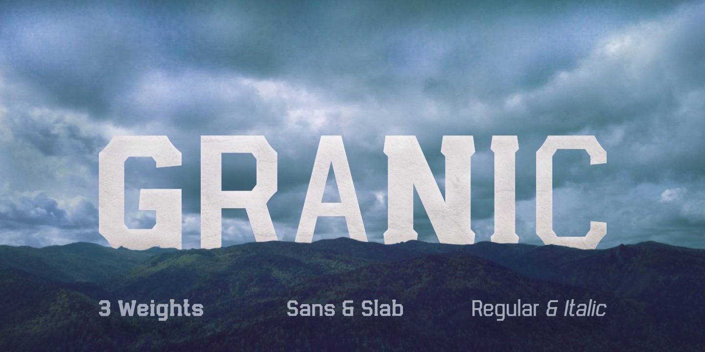 Granic Slab Light Font preview