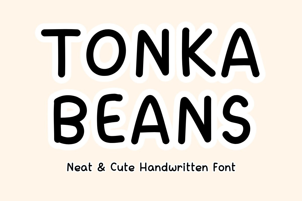 Tonka Beans Font preview