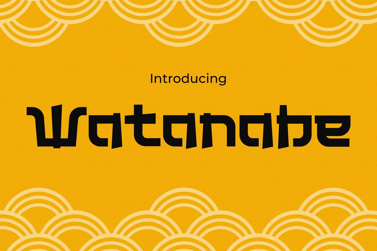 Watanabe Regular Font preview