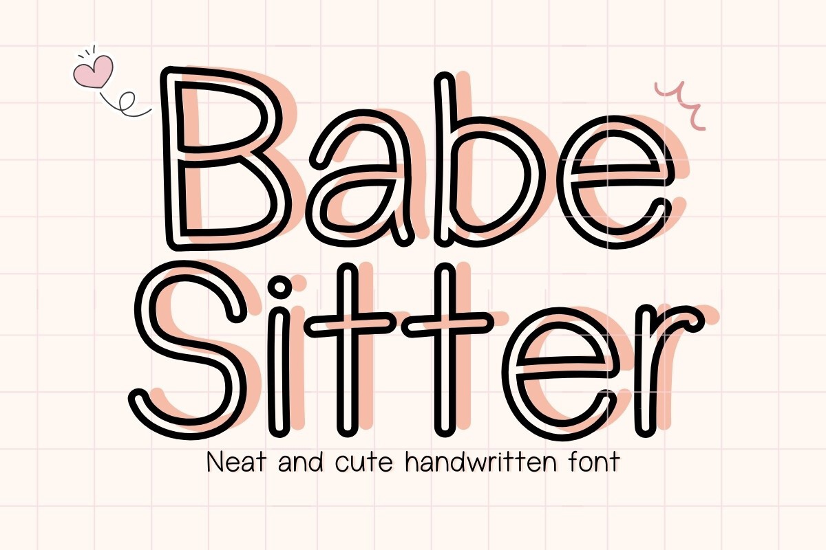 BabeSitter Font preview