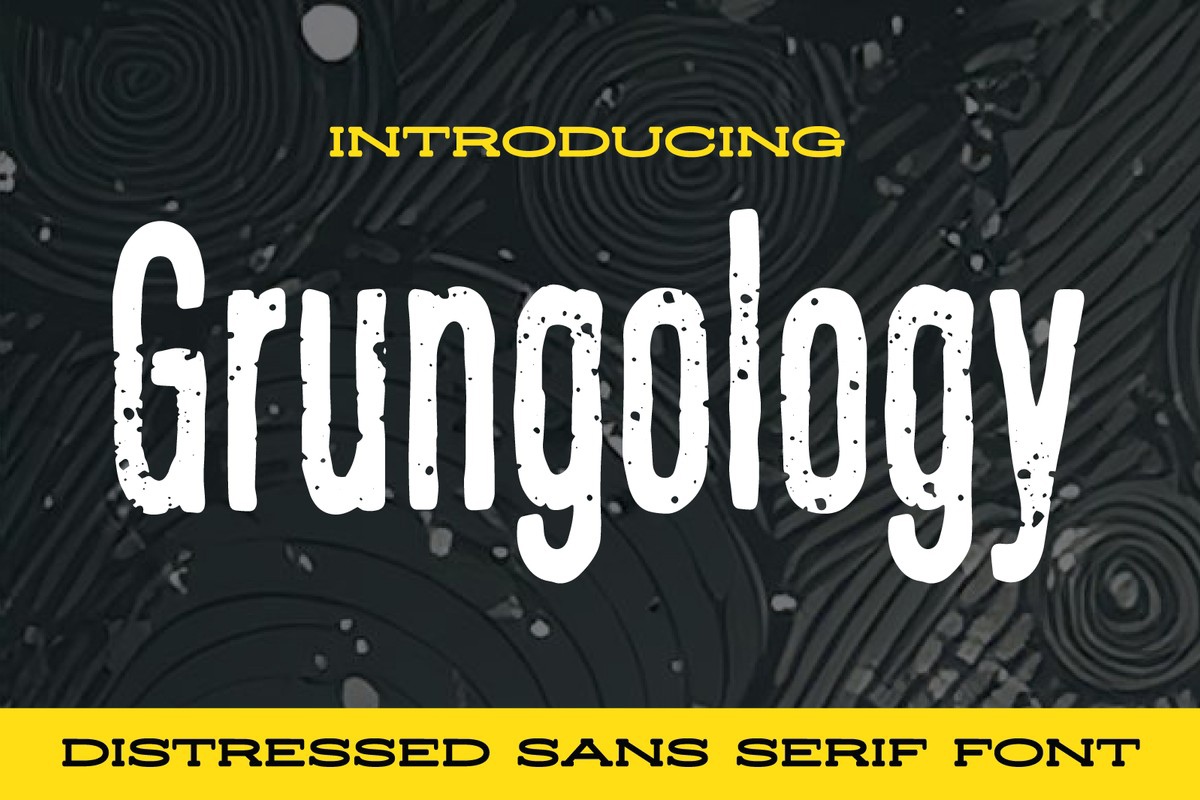 Grungology Font preview