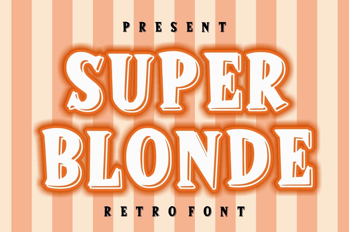 Super Blonde Font preview