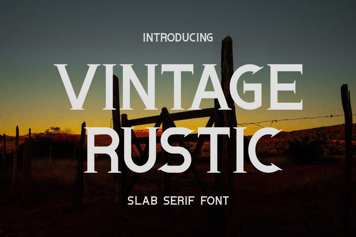 Vintage Rustic Regular Font | xFonts.pro