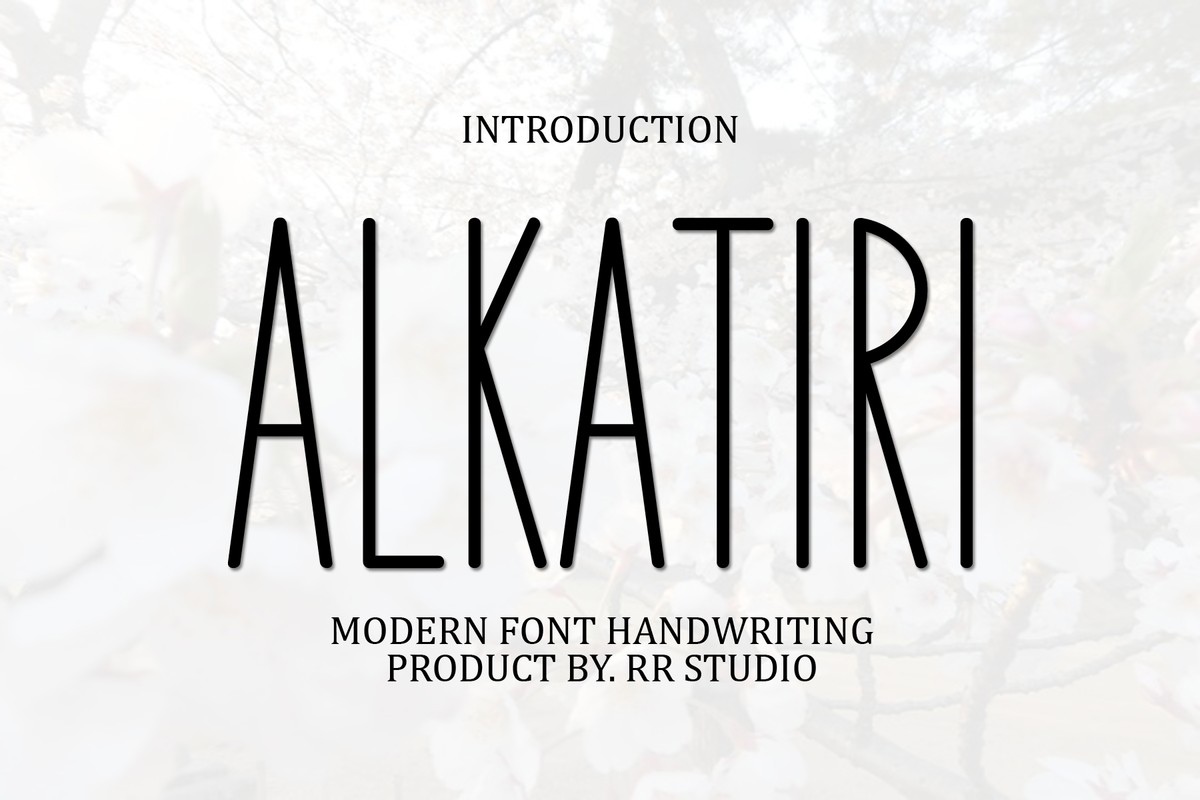 Alkatiri Font preview