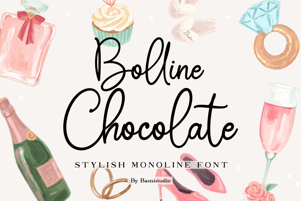 Bolline Chocolate Font preview