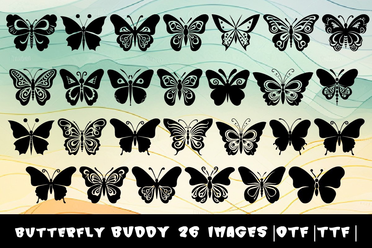 Butterfly Buddy Regular Font preview