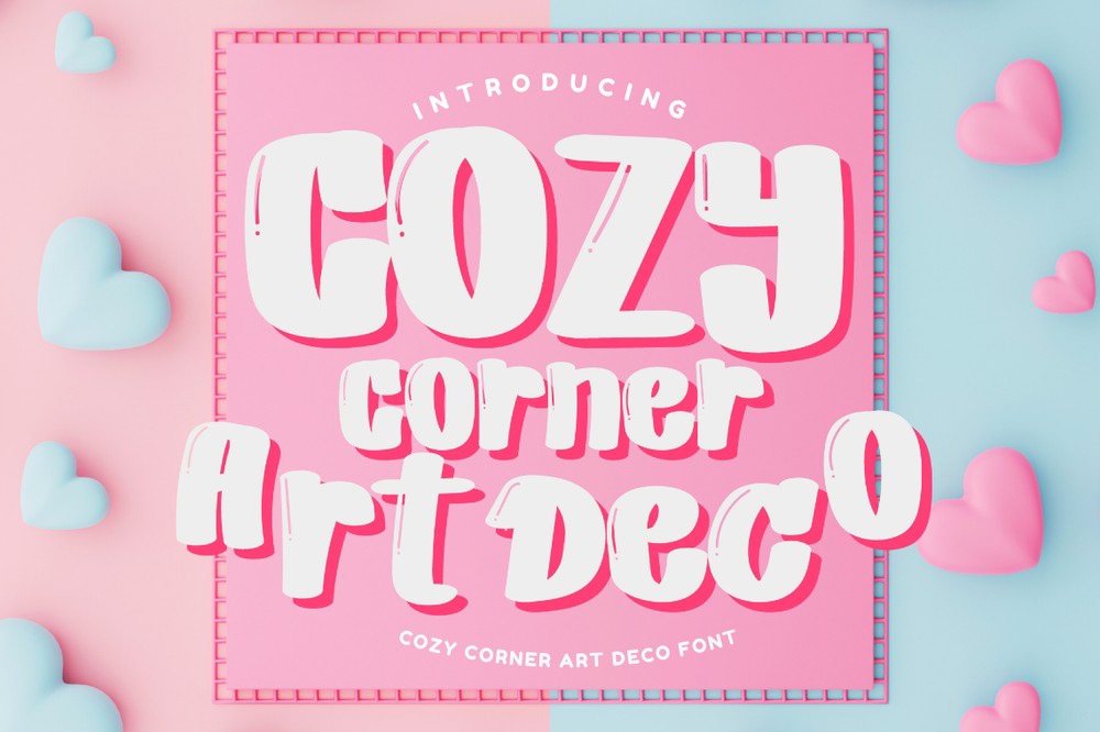 Cozy Corner Art Deco Font preview