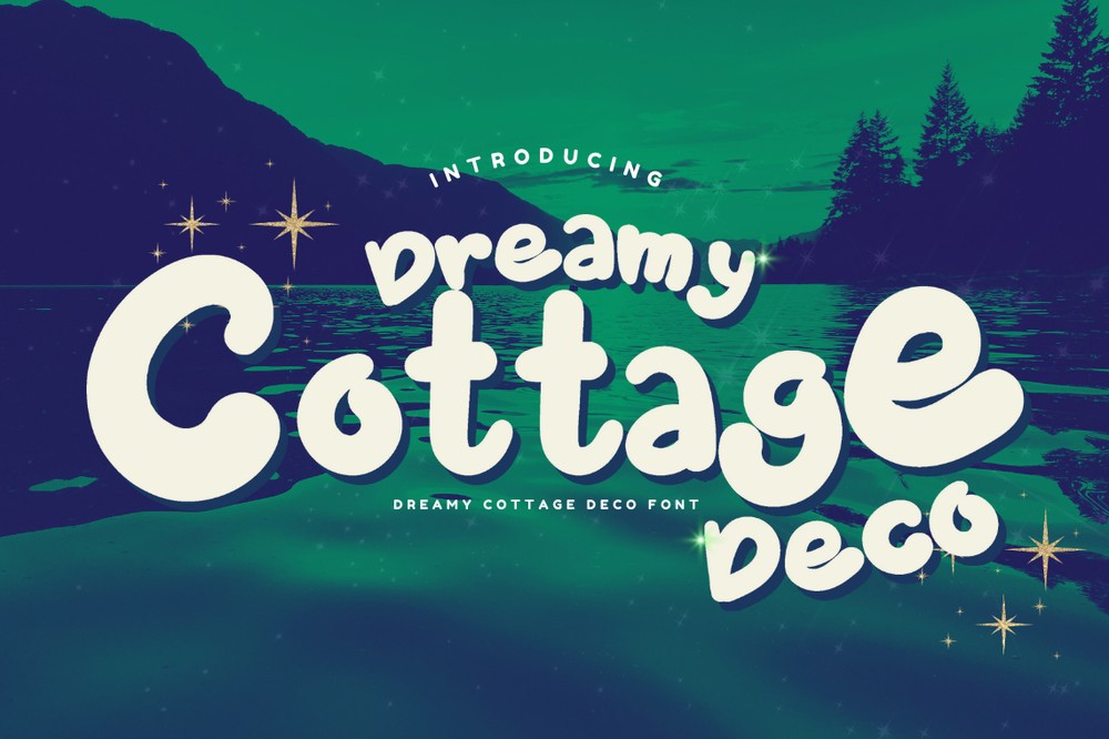 Dreamy Cottage Deco Font preview