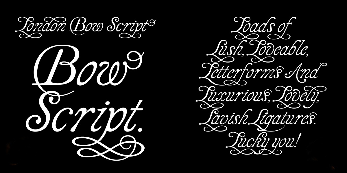 LDN Bow Script Font preview