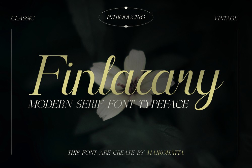 Finlazary Italic Font preview