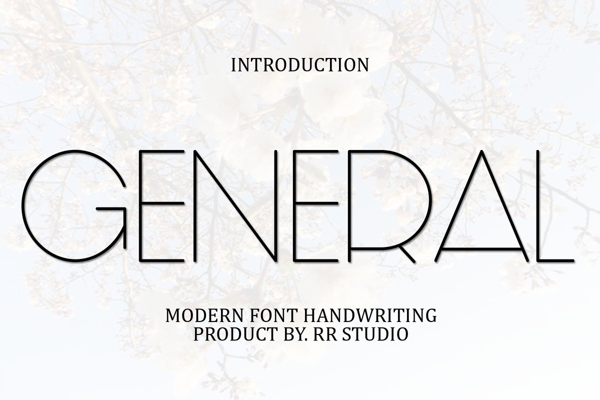 General Font preview