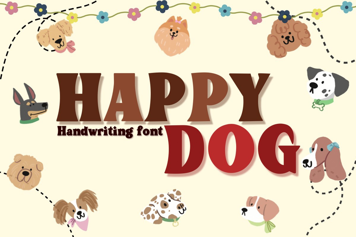 Happy Dog Font preview