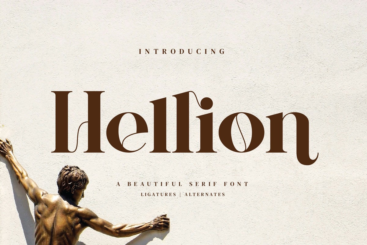 Hellion Regular Font preview