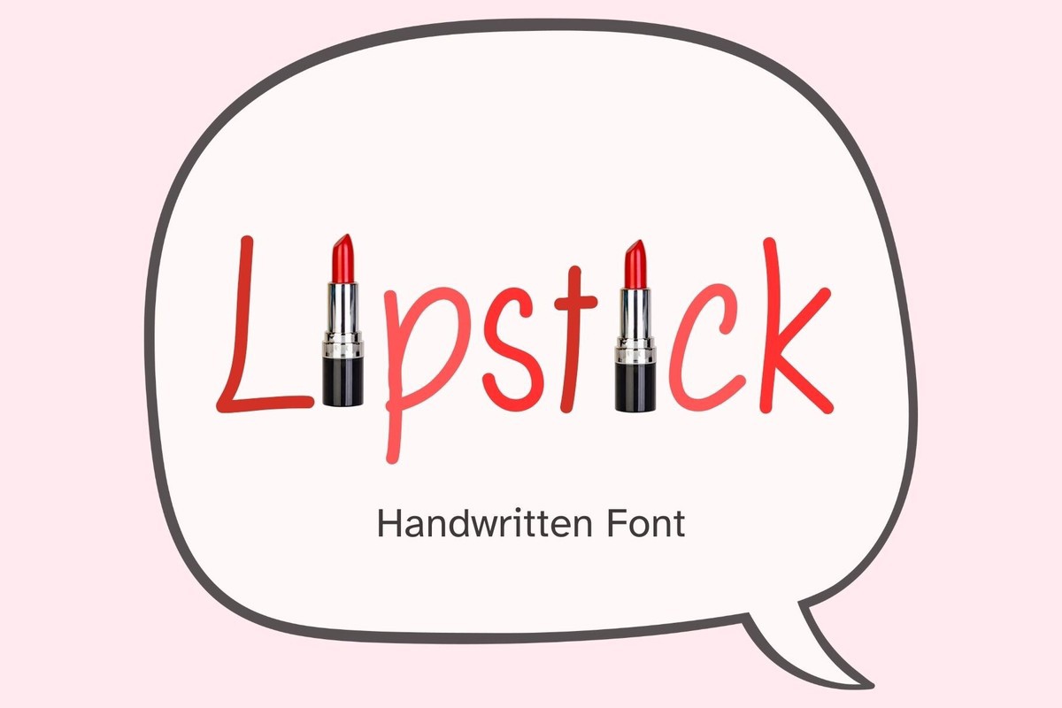 Lipstick Font preview