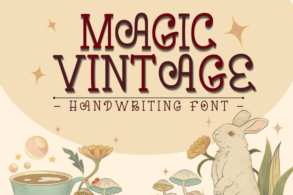 Magic Vintage Regular Font preview