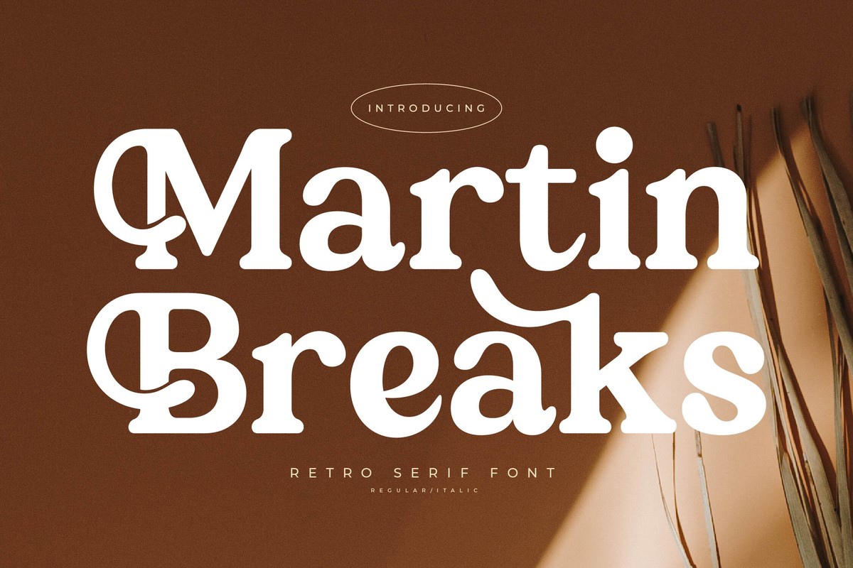 Martin Breaks Font preview