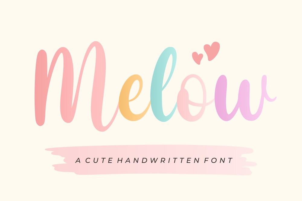 Melow Font preview