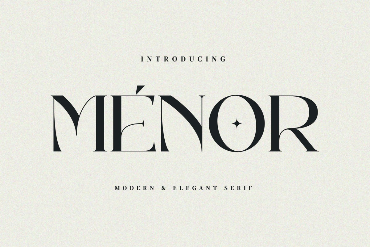 Menor Font preview