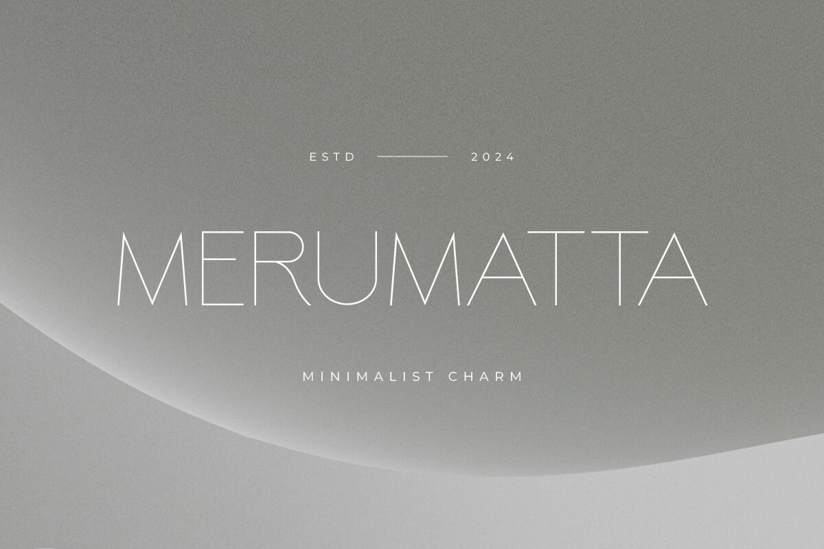 Merumatta Font preview