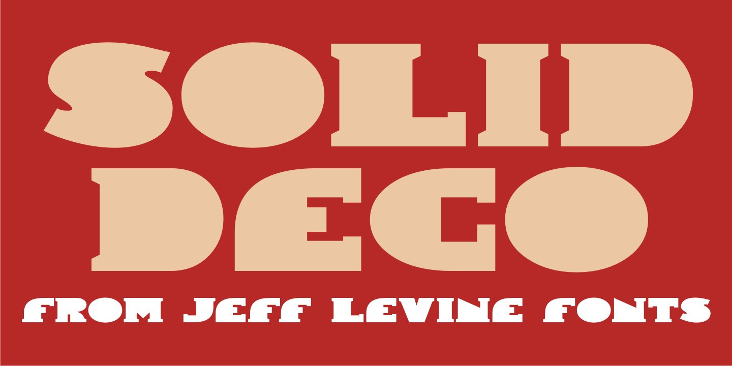 Solid Deco JNL Font preview