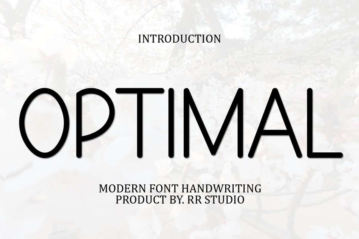 Optimal Regular Font preview