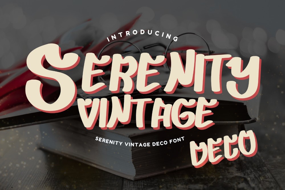 Serenity Vintage Deco Font preview