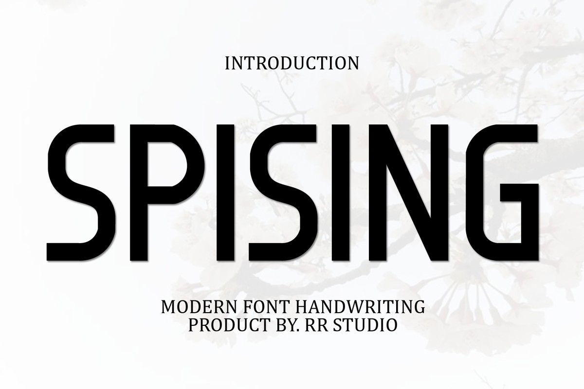 Spising Regular Font preview