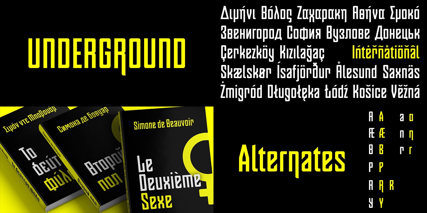 OTC Underground Regular Font preview