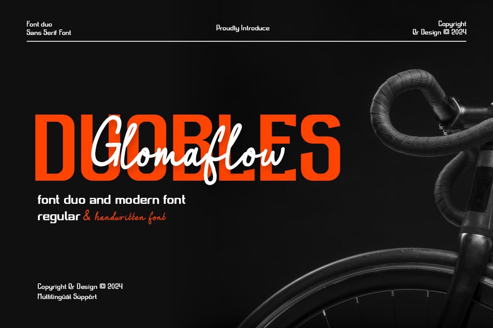 Duobles Glomaflow Regular Font preview