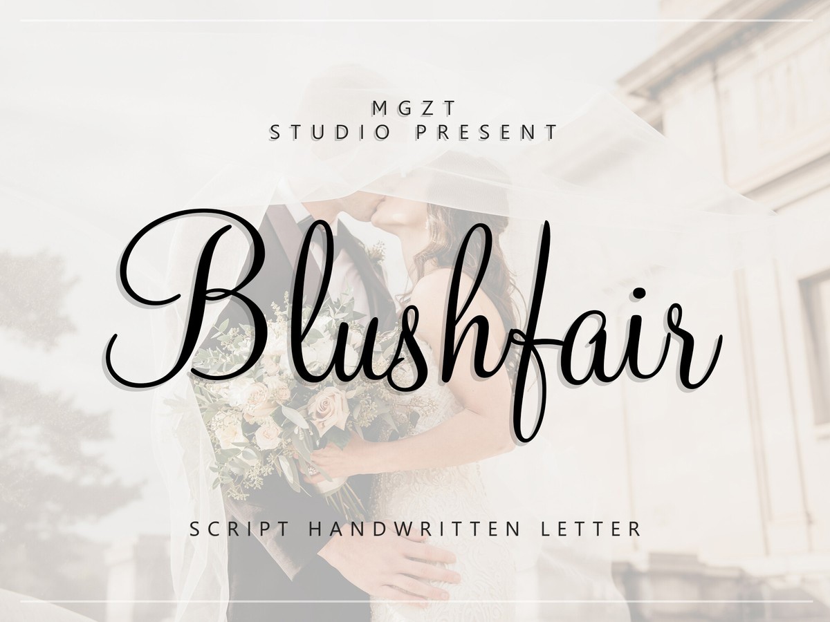 Blushfair Font preview