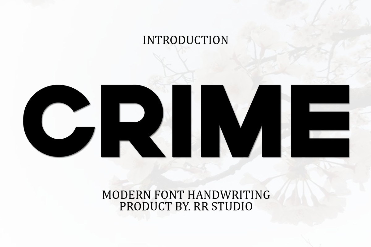 Crime Regular Font preview